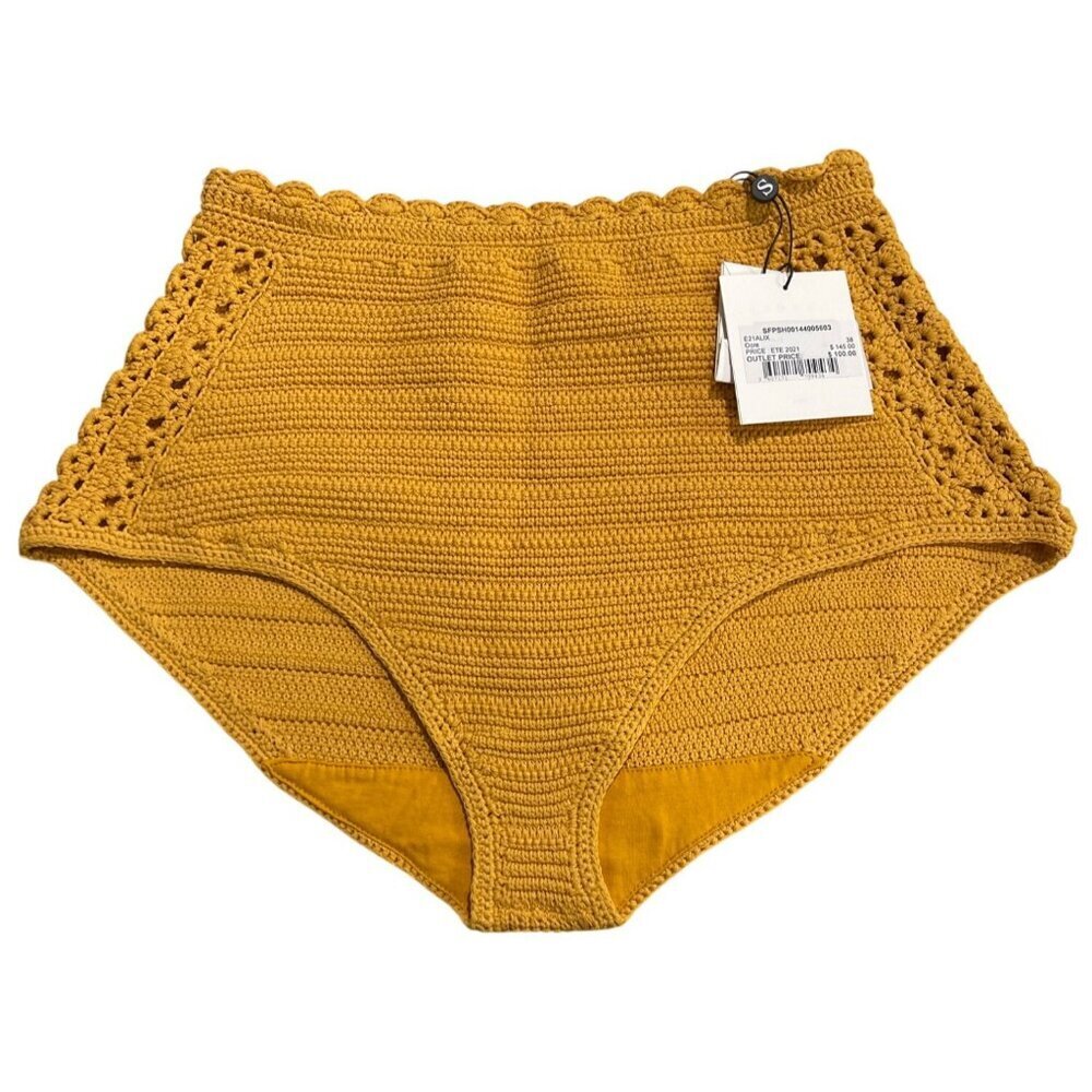 Sandro Crochet Knit Brief Shorts Size Small NWT FR 38 - Picture 2 of 6